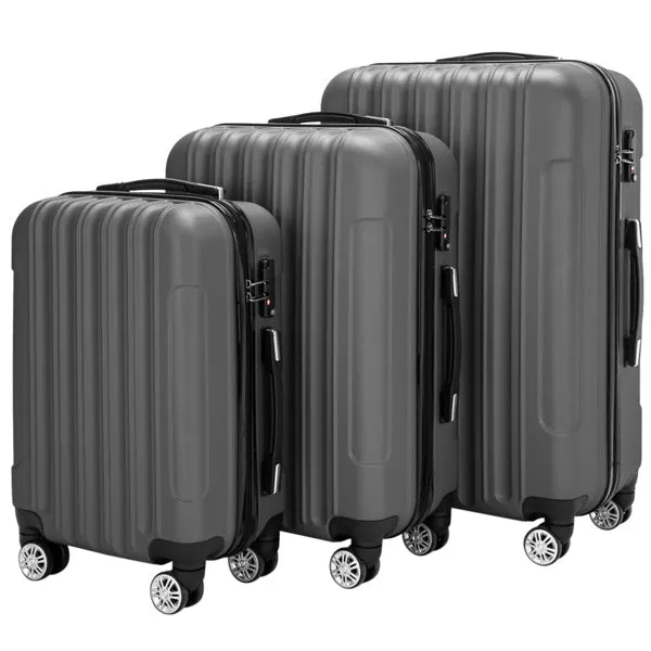 3-in-1 Multifunctional Large Capacity Traveling Storage Suitcase Luggage Set Dark Gray