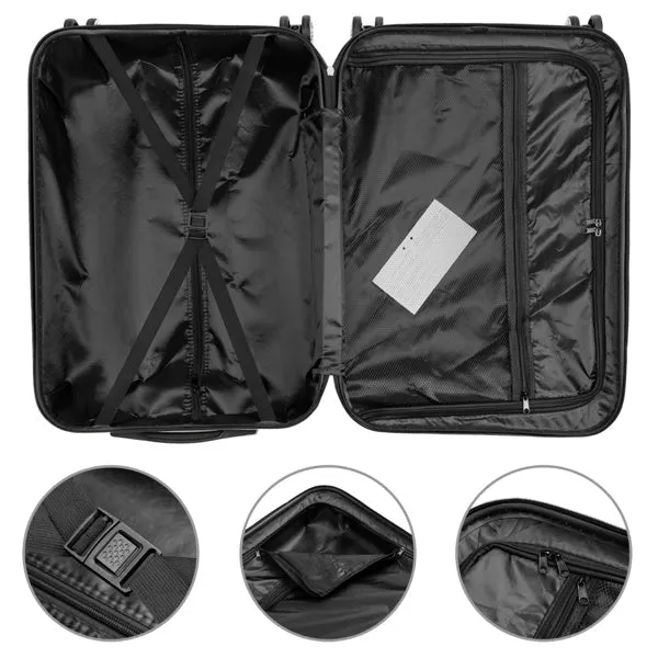 3-in-1 Multifunctional Large Capacity Traveling Storage Suitcase Luggage Set Dark Gray