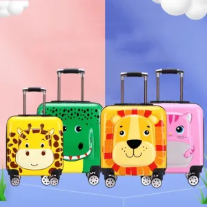 3D Luxury Trolley Suitcase for Kids – High-Quality Rolling Luggage for Young Travelers