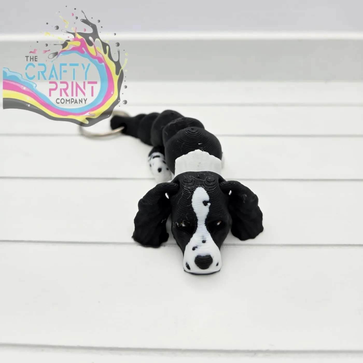 3D Printed Springer Spaniel Articulated Flexi Keyring/Fidget