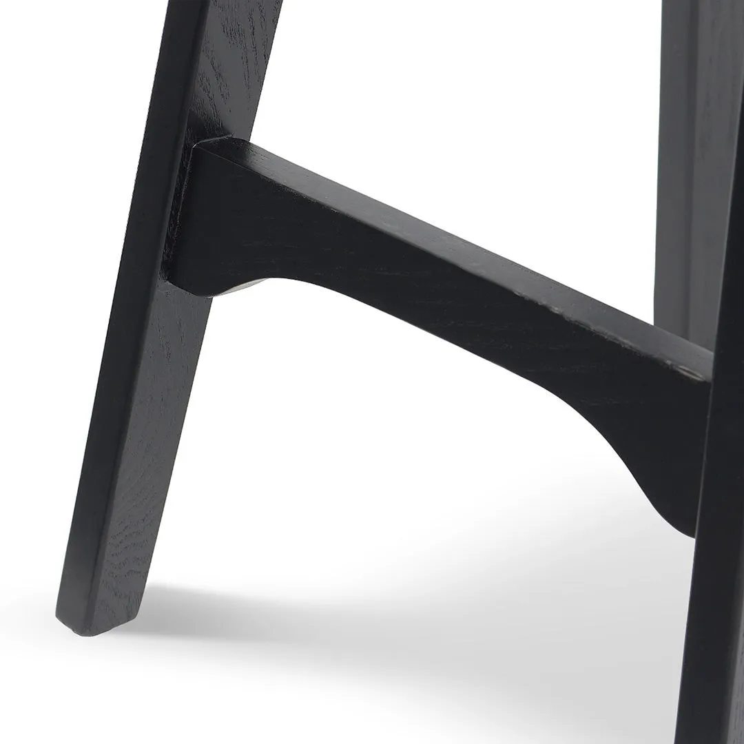 65cm Bar Stool - Full Black