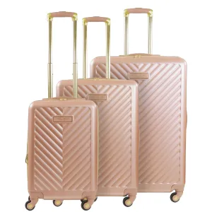 Addie Hardside Spinner 3-Piece Luggage Set - Rose Gold