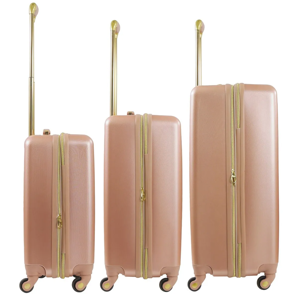 Addie Hardside Spinner 3-Piece Luggage Set - Rose Gold