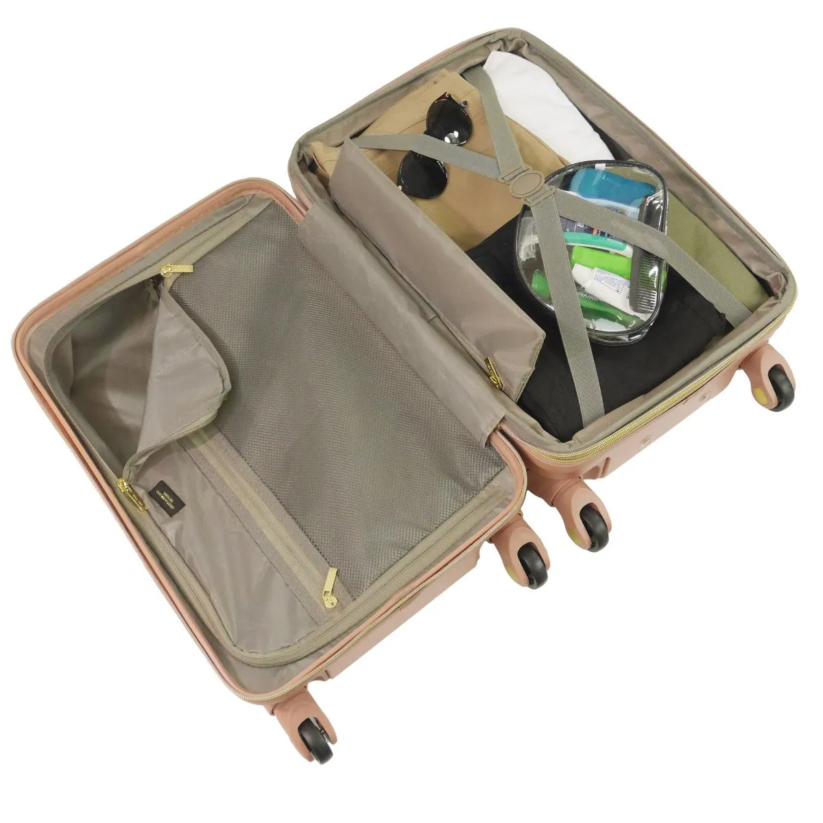 Addie Hardside Spinner 3-Piece Luggage Set - Rose Gold