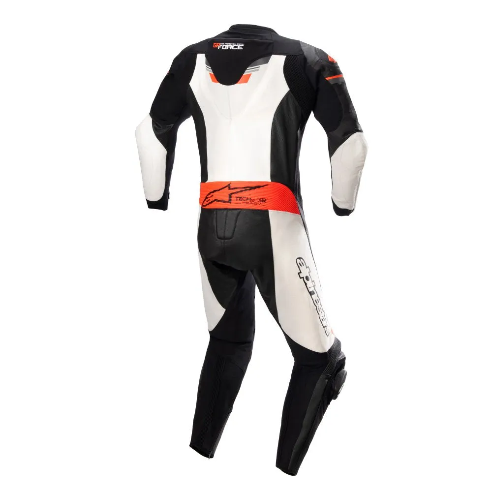 Alpinestars GP Force Chaser Leather Suit 1 PC B/W/R Fluo