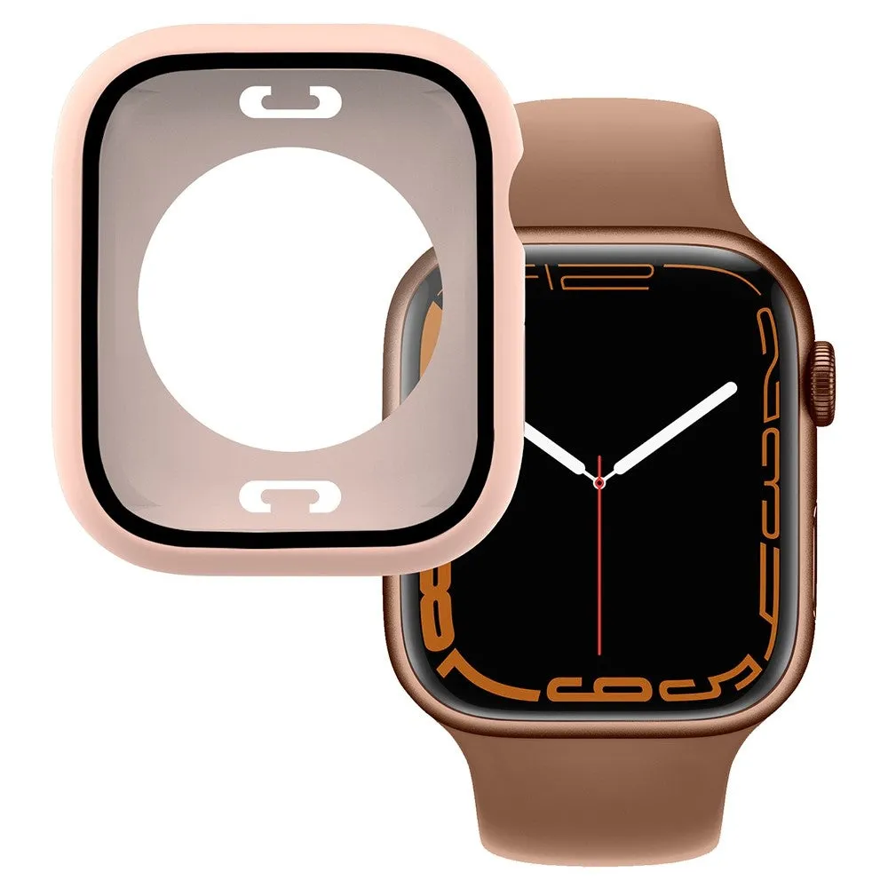 Apple Watch (41mm) elegant cover with built-in tempered glass - Pink