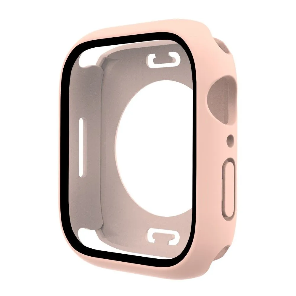 Apple Watch (41mm) elegant cover with built-in tempered glass - Pink