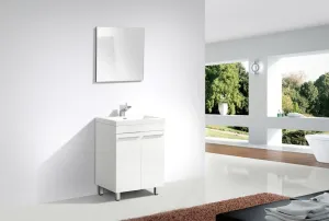 Aquamoon Ocean 23 3/8 White Modern Bathroom Vanity Set