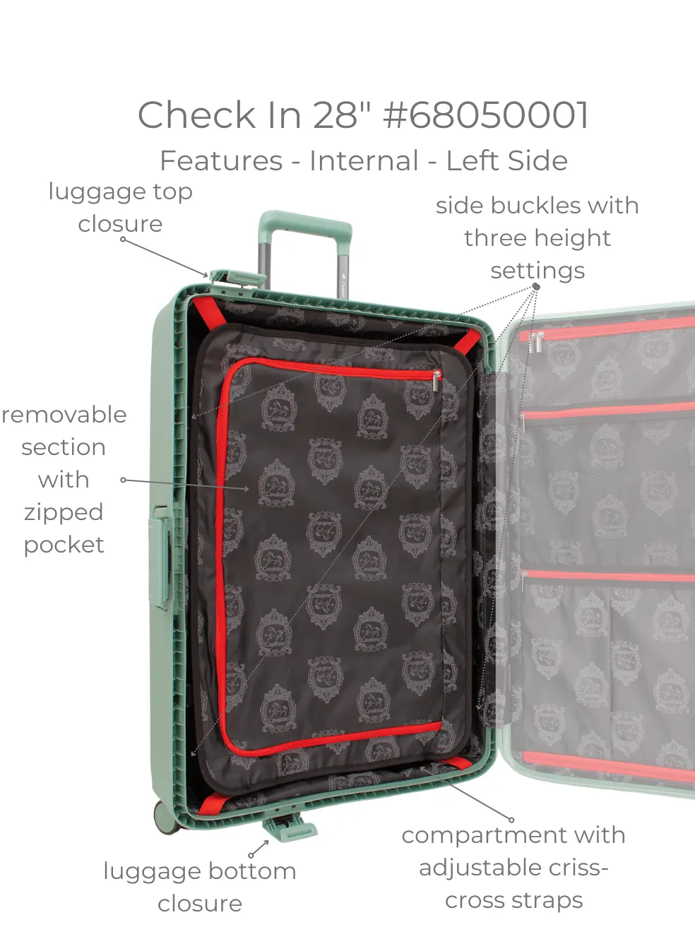 Atlas Check-in Hardside Luggage (28")