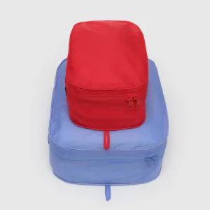 Baggu Packing Cube Set in Cornflower Red Mix