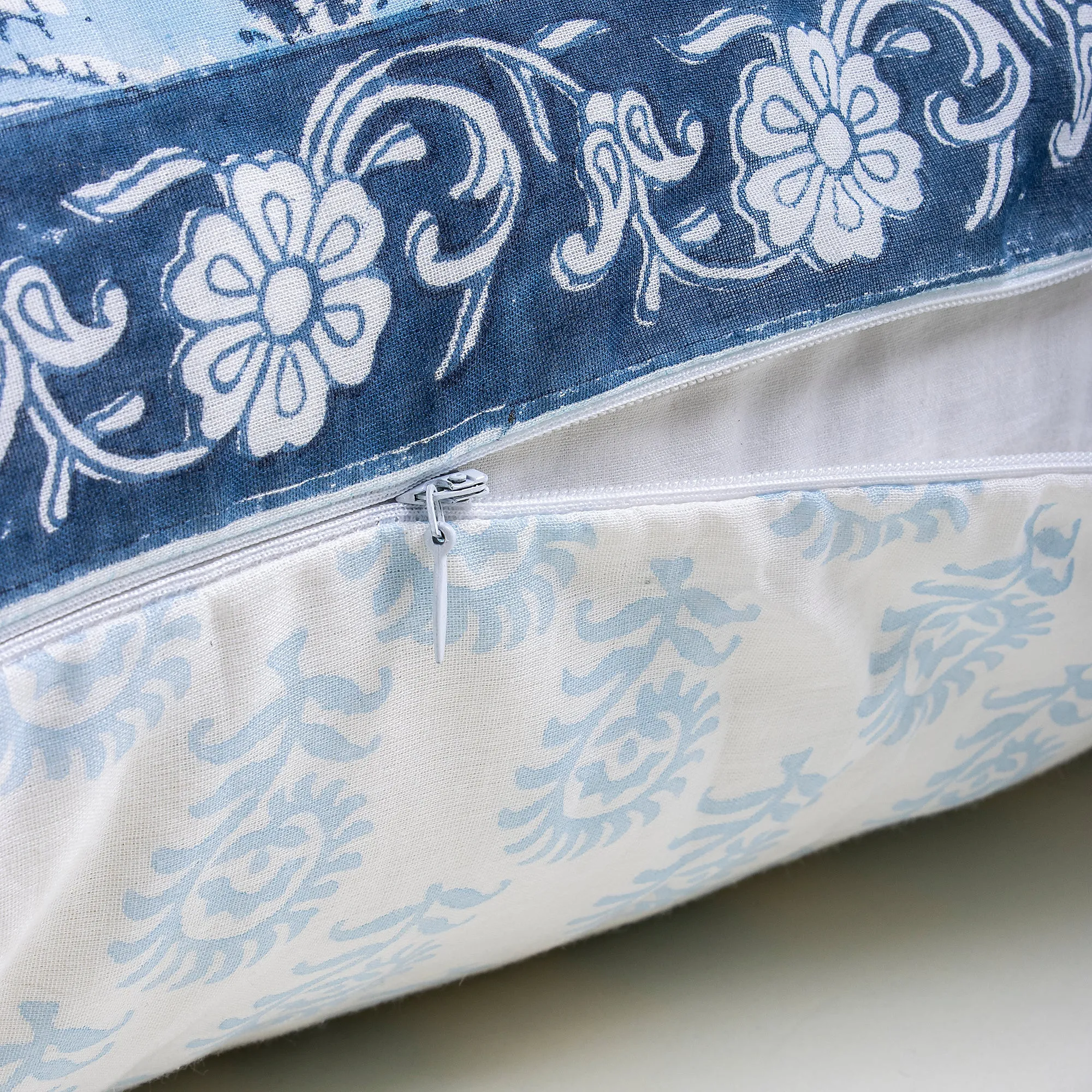 Beautiful Flower Handmade Cotton Jaipur Block Print Pillowcase