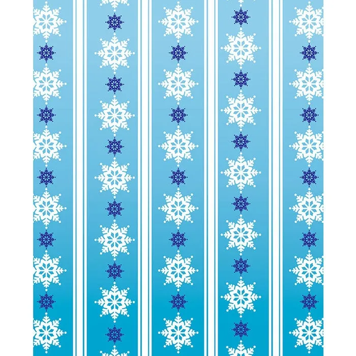 Blue Snowflake Wallpaper Printed Backdrop