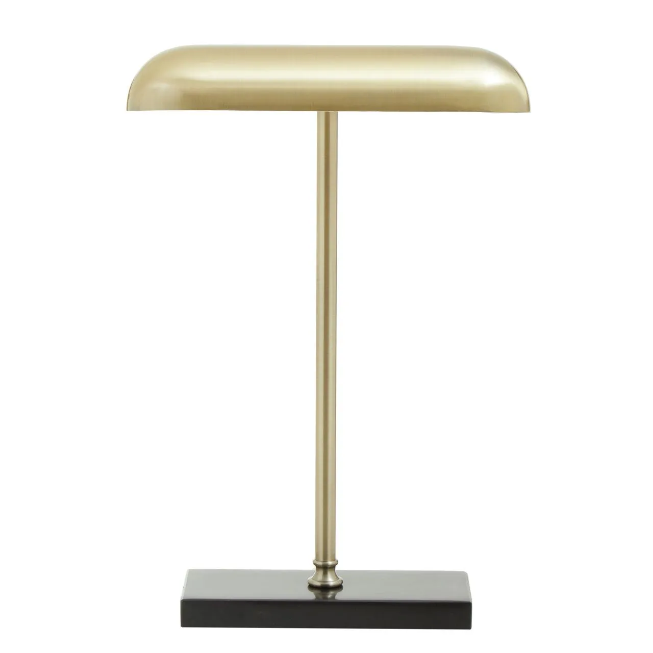 Brass Finish Desk Lamp with Black Marble Base