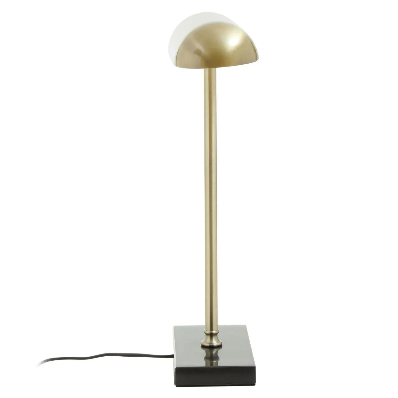 Brass Finish Desk Lamp with Black Marble Base