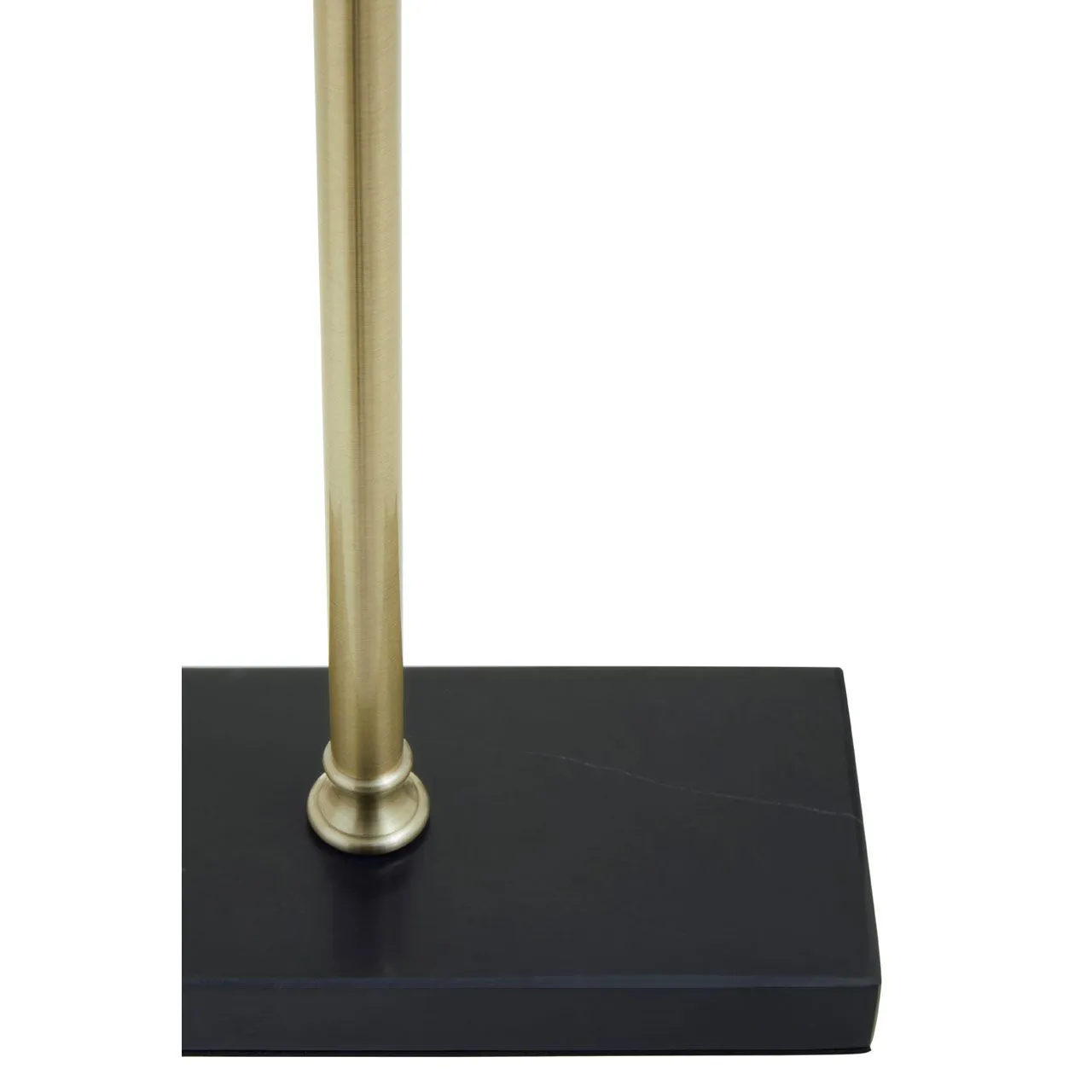 Brass Finish Desk Lamp with Black Marble Base