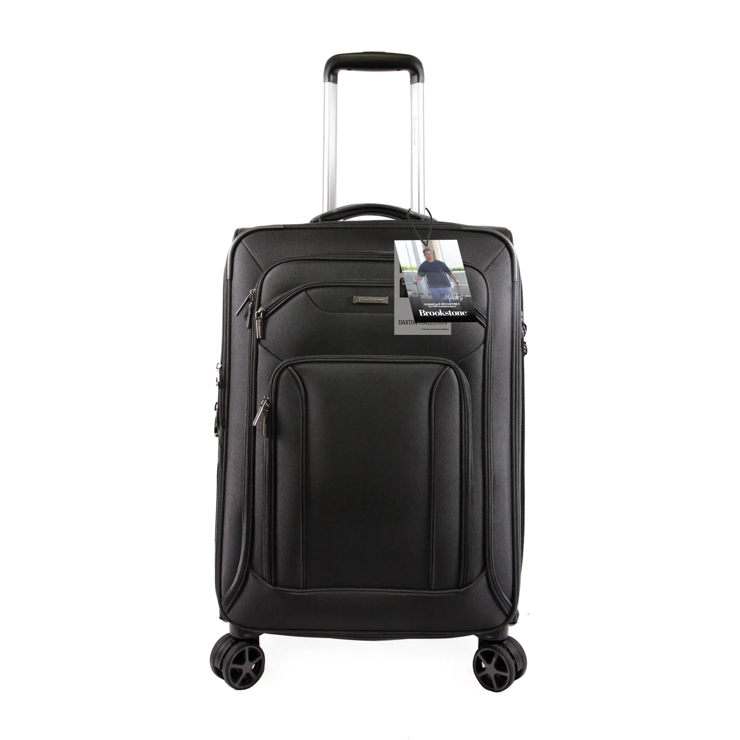 Brookstone x Christian McCaffrey - Daxton 21" Softside Carry-On Spinner Suitcase