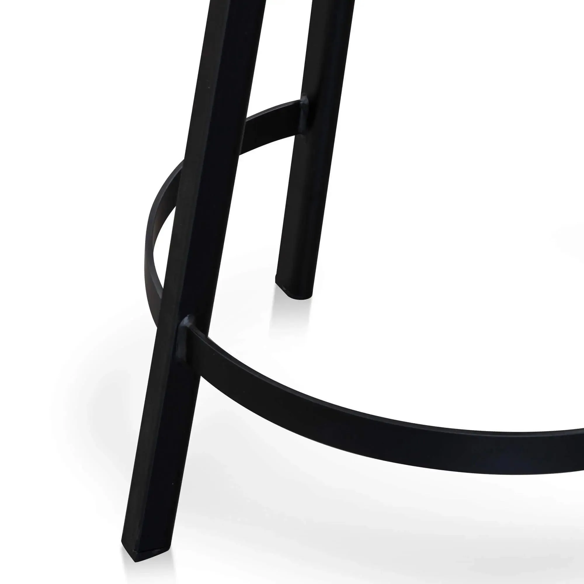 Calibre Bar Stool In Matte Black - Natural BS2565-SU