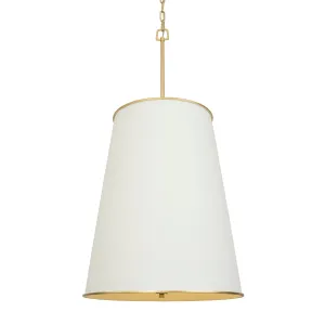 Coco 364F09MWFG 9-Light Foyer Pendant Light - Matte White/French Gold