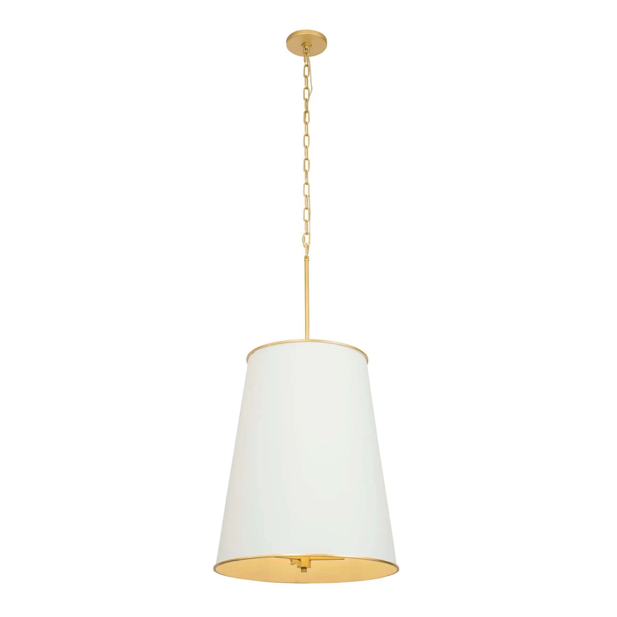 Coco 364F09MWFG 9-Light Foyer Pendant Light - Matte White/French Gold