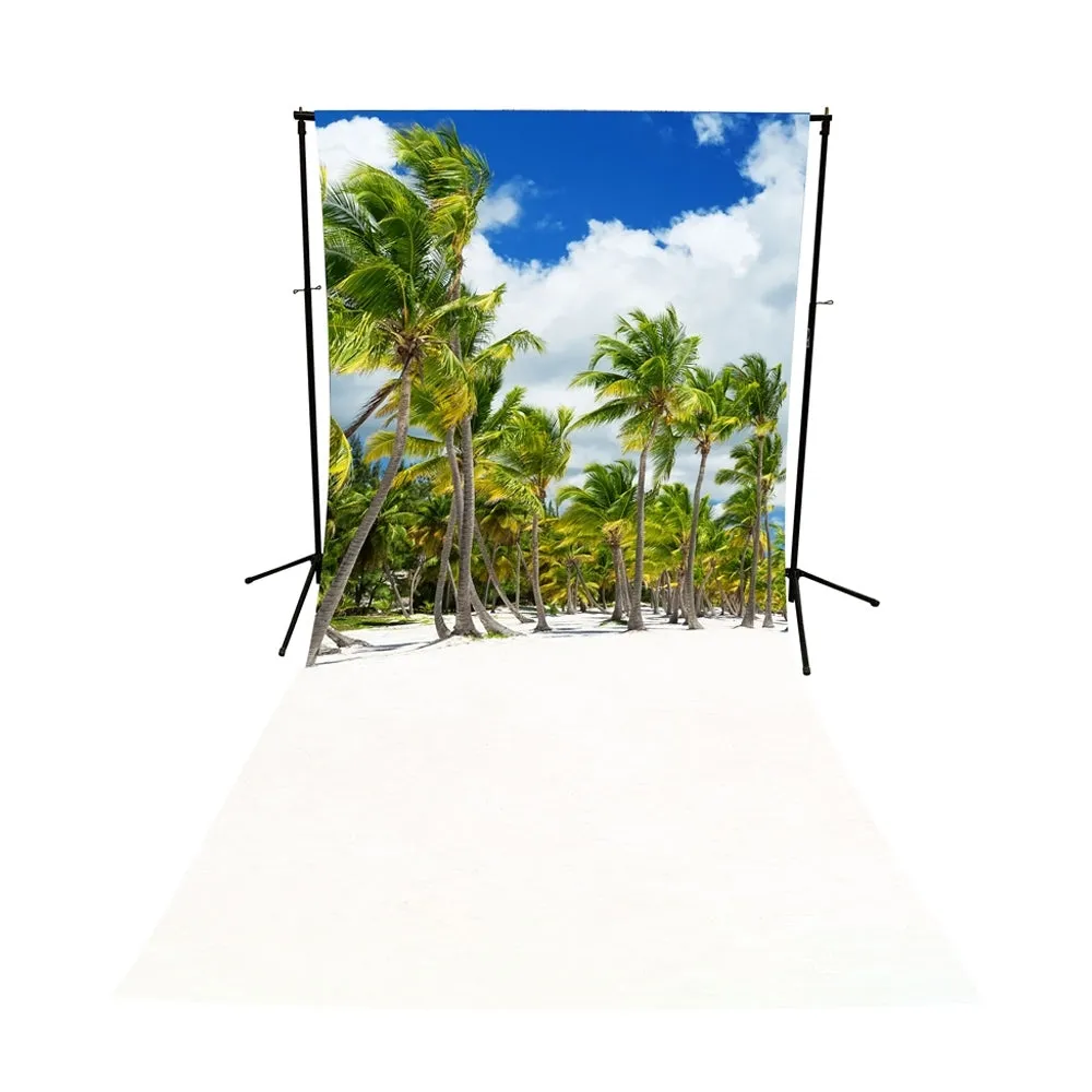 Coconut Palm Trees Printed Backdrop