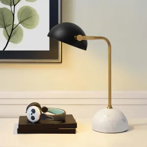 Convey Bronze and White Marble Table Lamp