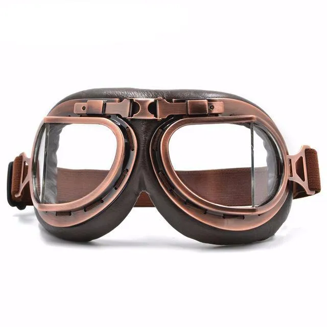 Copper Vintage Motorcycle Goggles