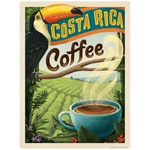 Costa Rica Coffee Vinyl Sticker