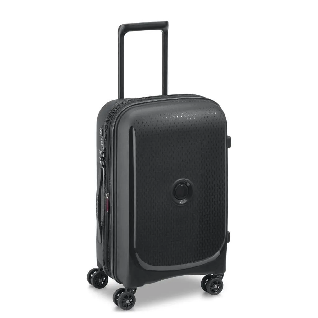 Delsey Belmont Plus 55cm Carry On Luggage Black