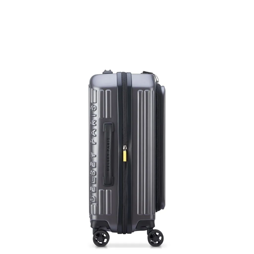 Delsey Securitime ZIP Top Opening 55cm Cabin Luggage - Anthracite