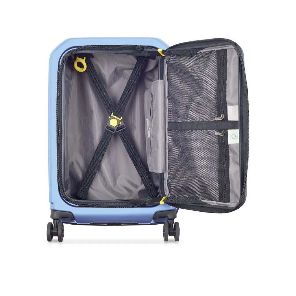 Delsey Securitime ZIP Top Opening 55cm Cabin Luggage - Blue