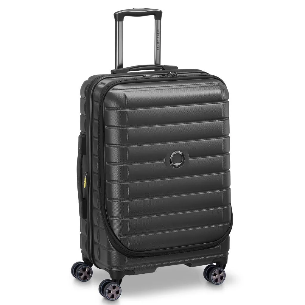 Delsey Shadow 66cm Top Loader Medium Luggage - Black