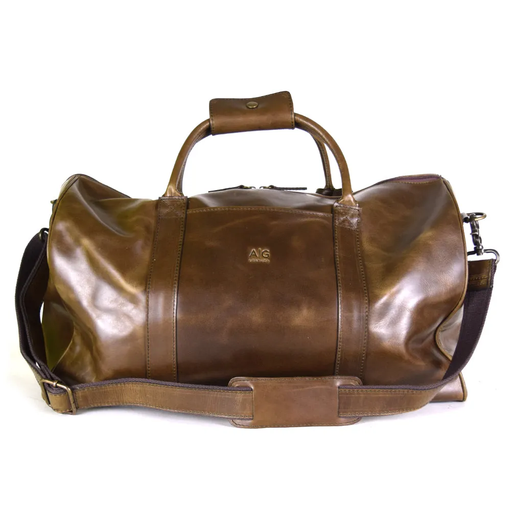 Duffel X-Large in Olive color Leather - LAST UNIT FINAL SALE NO EXCHANGE