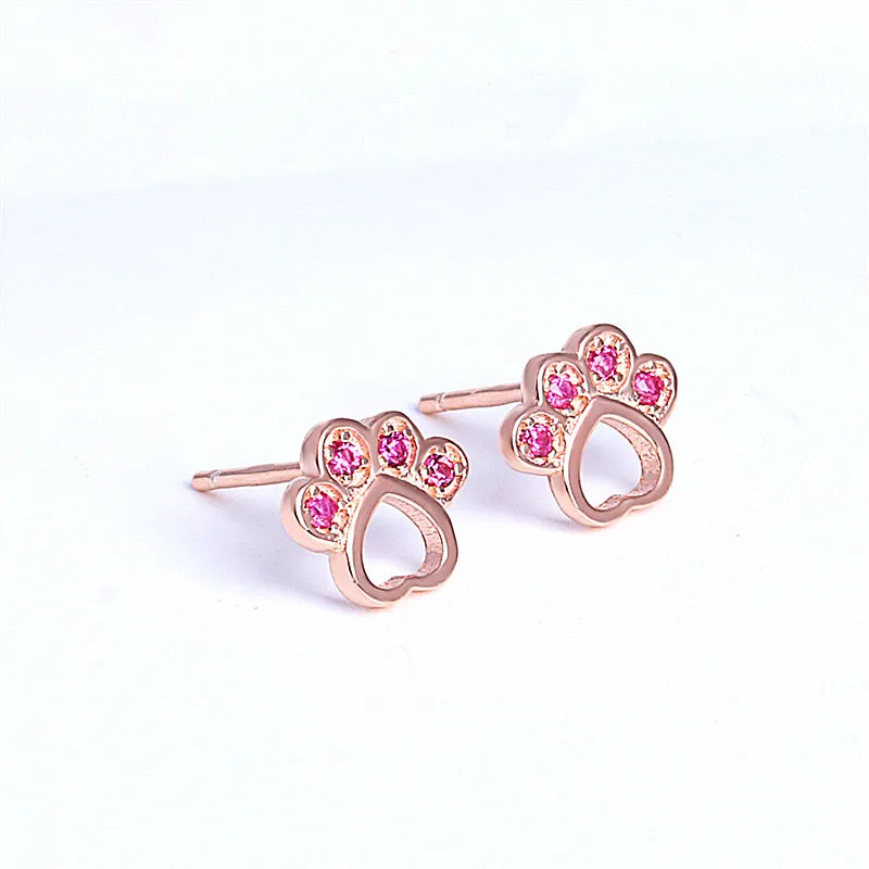 Earrings S925 Silver Heart-Shaped Earrings gift for girls