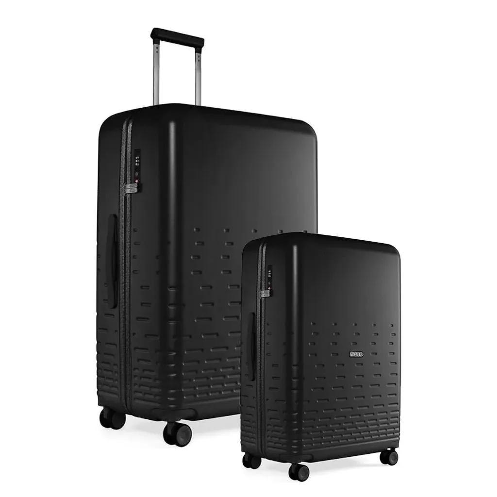 Epic Spin - 2 Piece Hardside Luggage Duo - Black