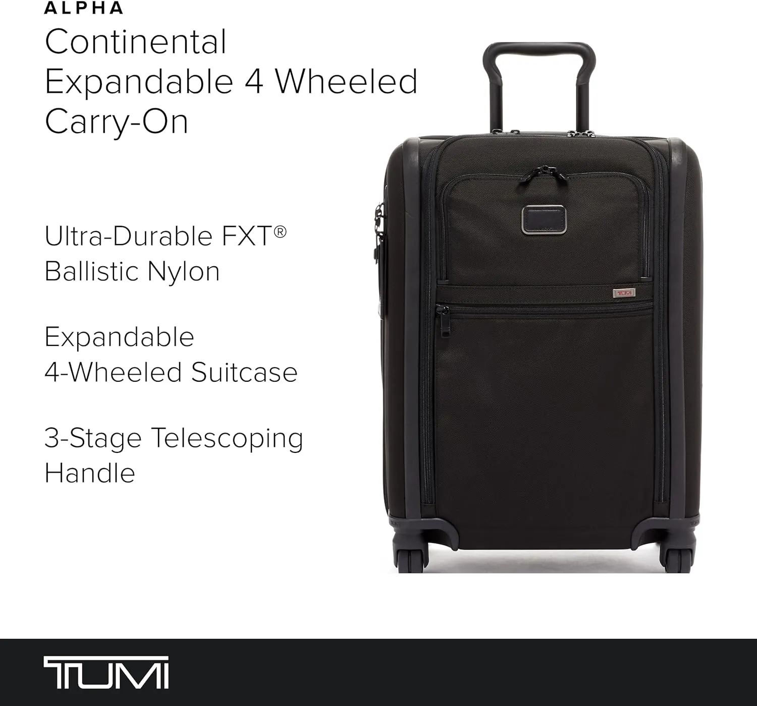 Expandable 4-Wheeled Carry-On Roller Bag for Extended Trips or Weekend Getaways, Carry-On Luggage with 4 Spinner Wheels