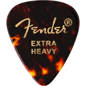 Fender Tortoise Shell Picks, 351-Shape, Extra Heavy, 12 Count