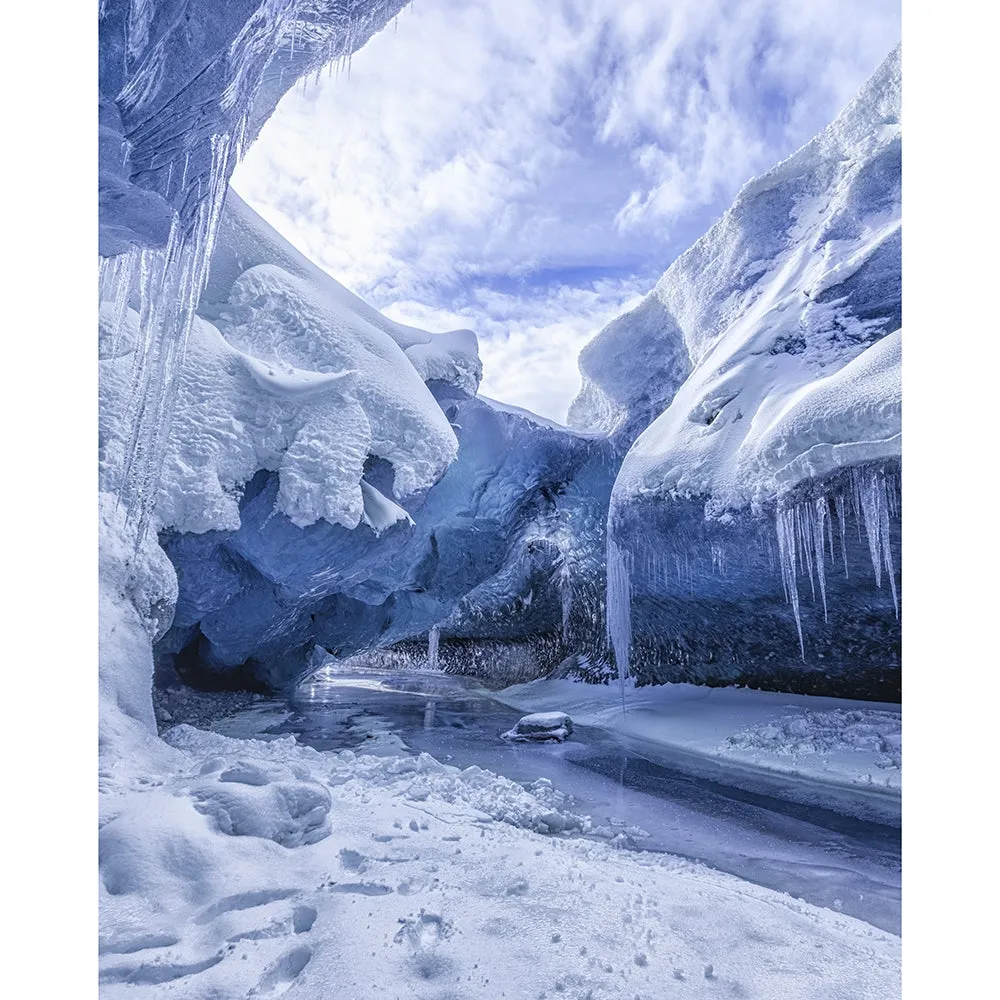 Glacial Cave Printed Backdrop