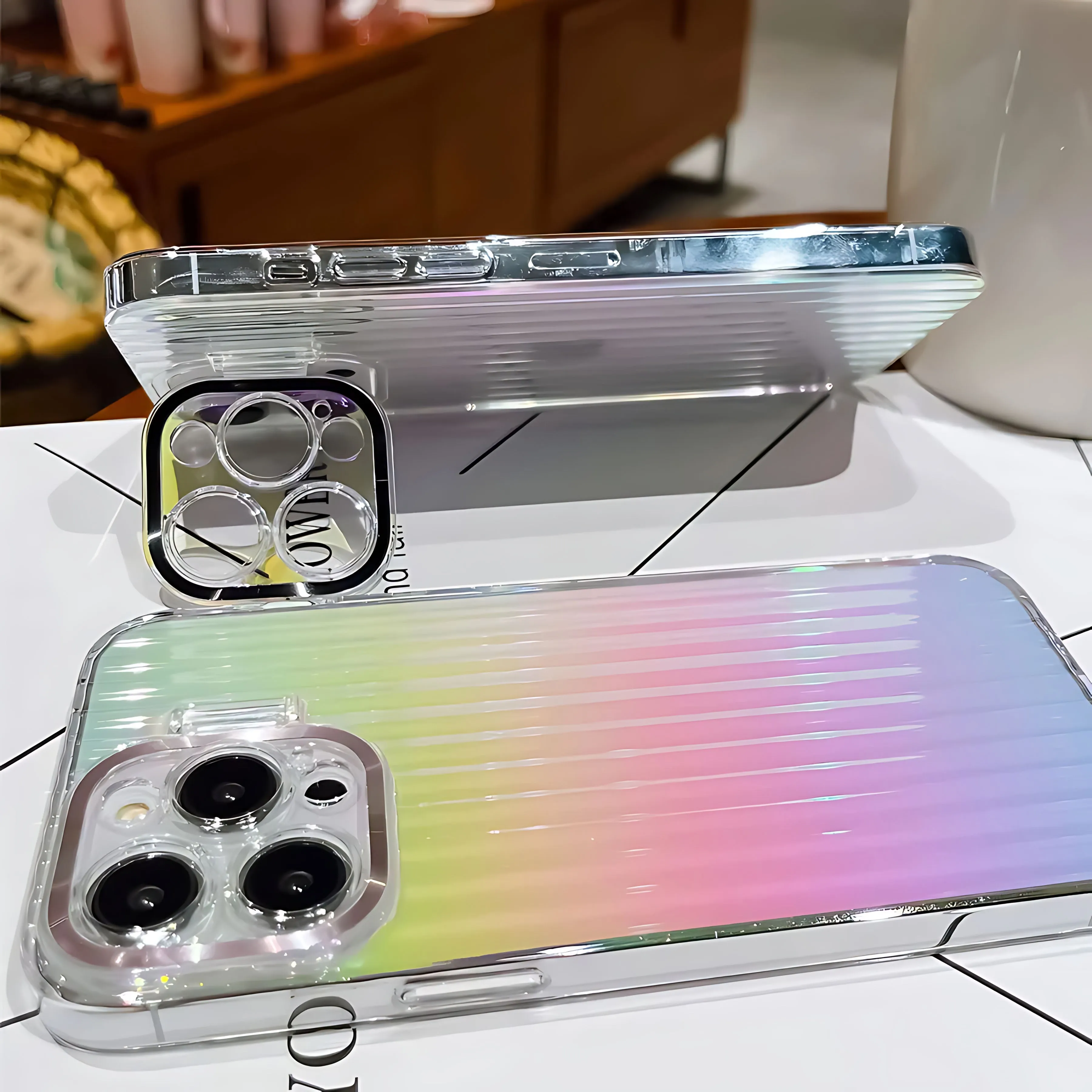 Gradient Colors Laser Clear Case