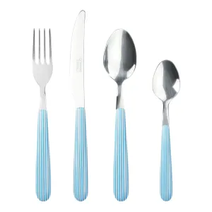 Greenworks 24 Piece Cutlery Set Seersucker Stripe