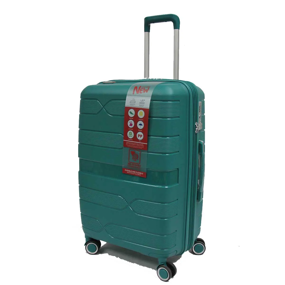 Helix Polypropylene Expandable Anti-theft Luggage with Spinner Wheels TSA Lock