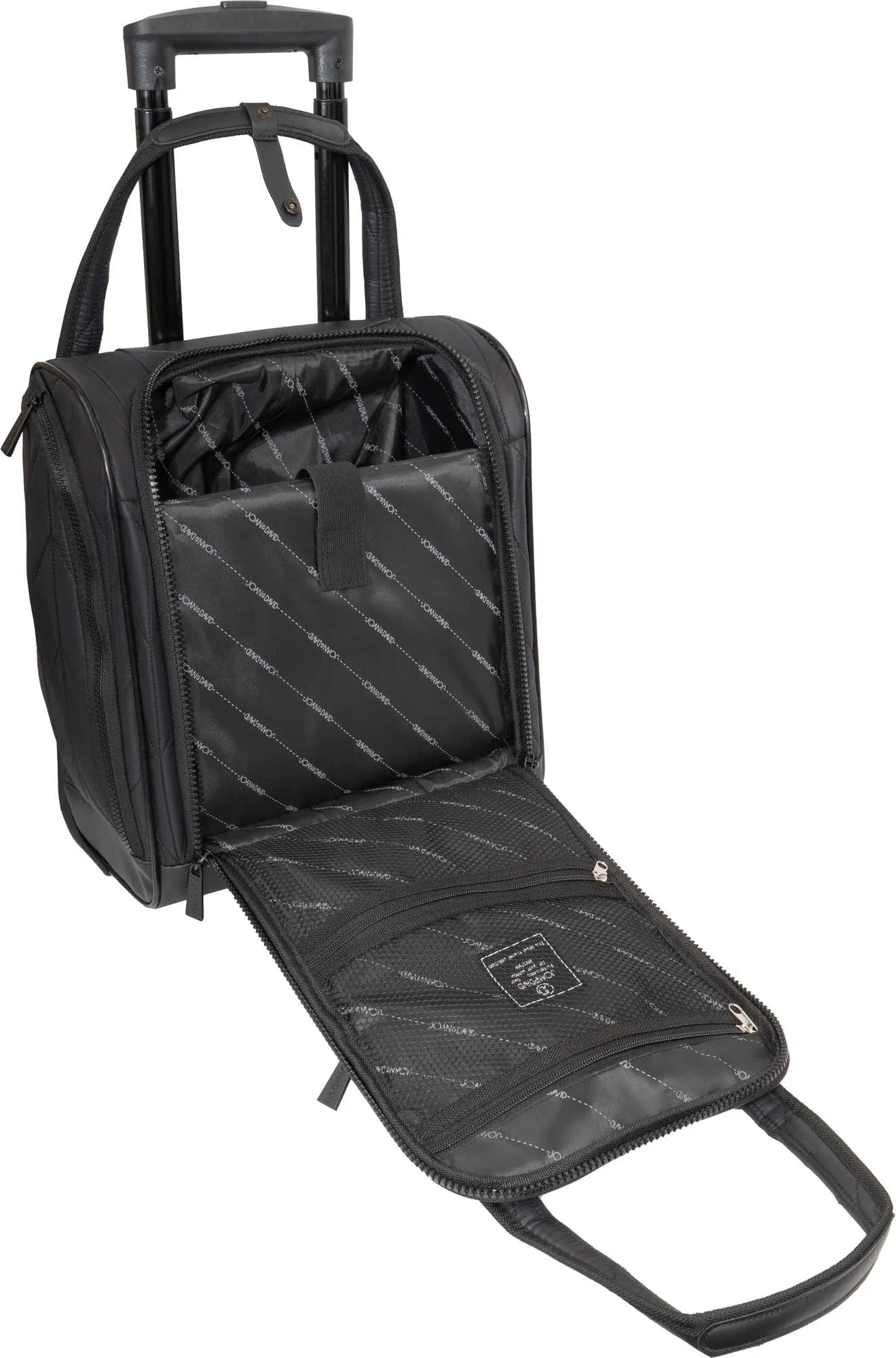 Joan & David 4 Piece Chevron Quilted Parachute Nylon Luggage Set