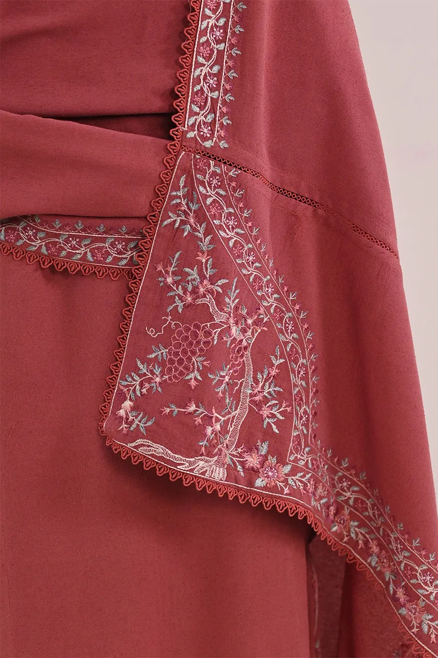 KARANDI'24-ROSEWOOD PINK LUXURY EMBROIDERED KARANDI SET (NEL-24628) (RTS)