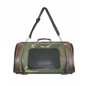 Kelle Designer Duffle Pet Carrrier - Camo