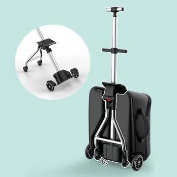 Koku Baby Travel Stroller/Ride On Cabin Size Expandable Luggage - Black