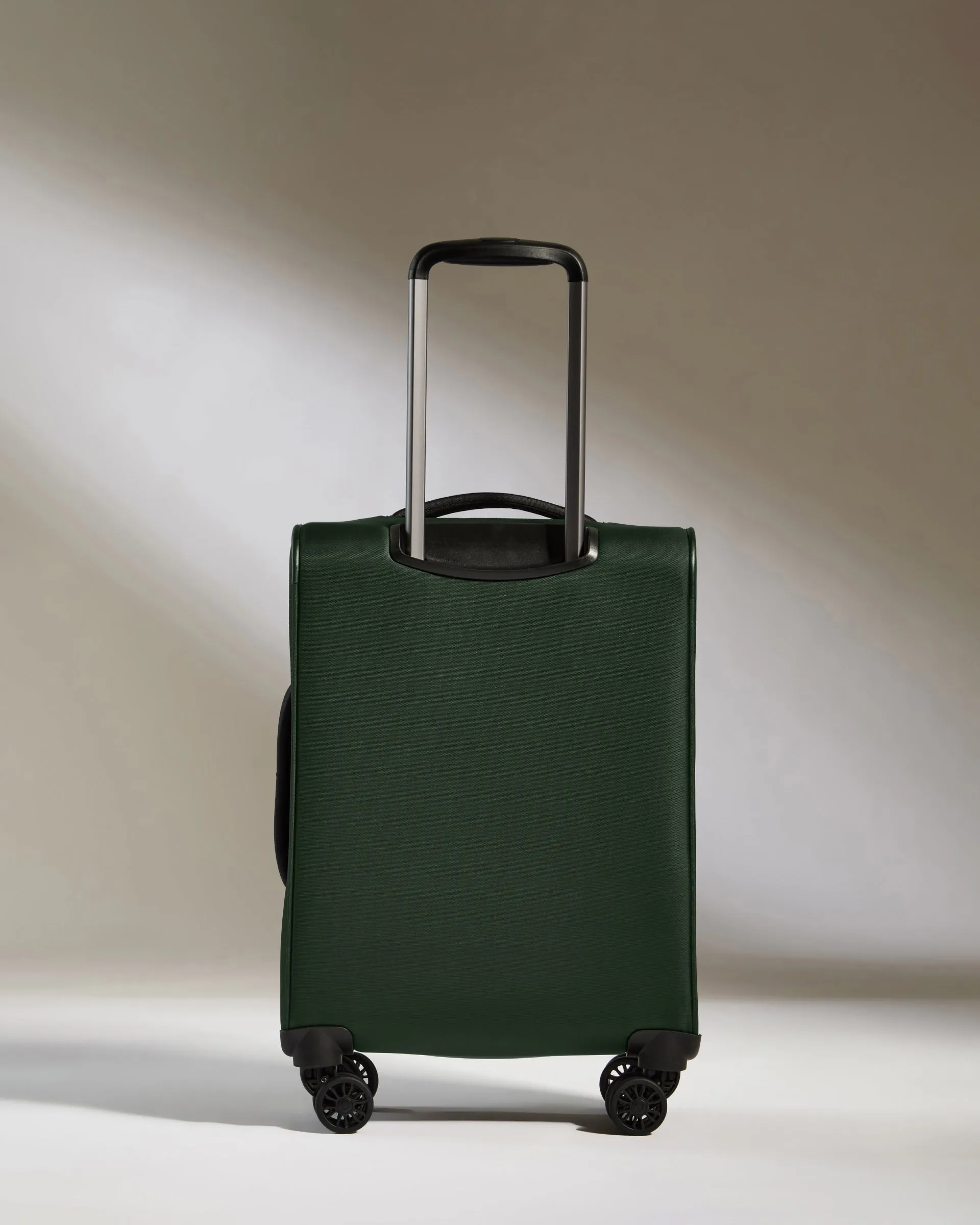 Lightest Cabin Suitcase in Antler Green- Soft Stripe