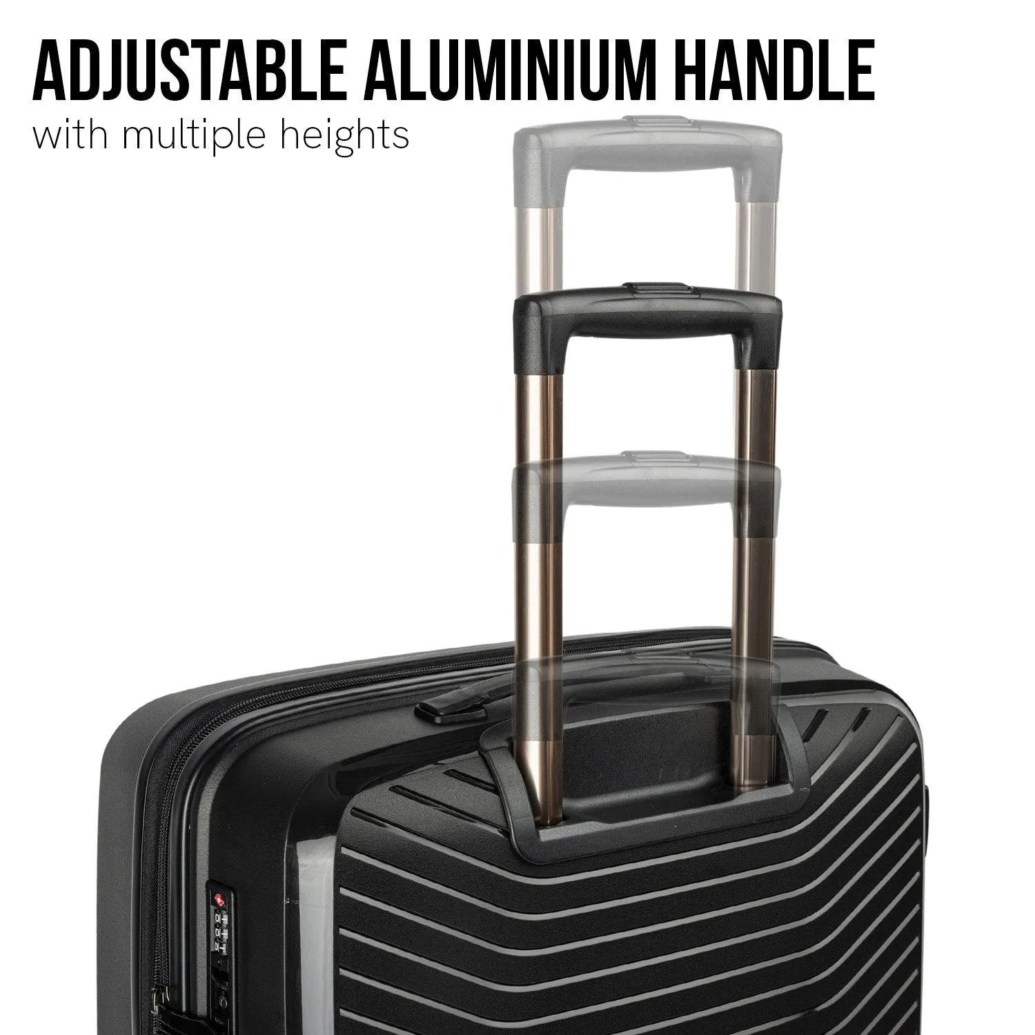 Lightweight 24in Hard Shell Suitcase, TSA Lock, Dual Wheels - Olympus Astra