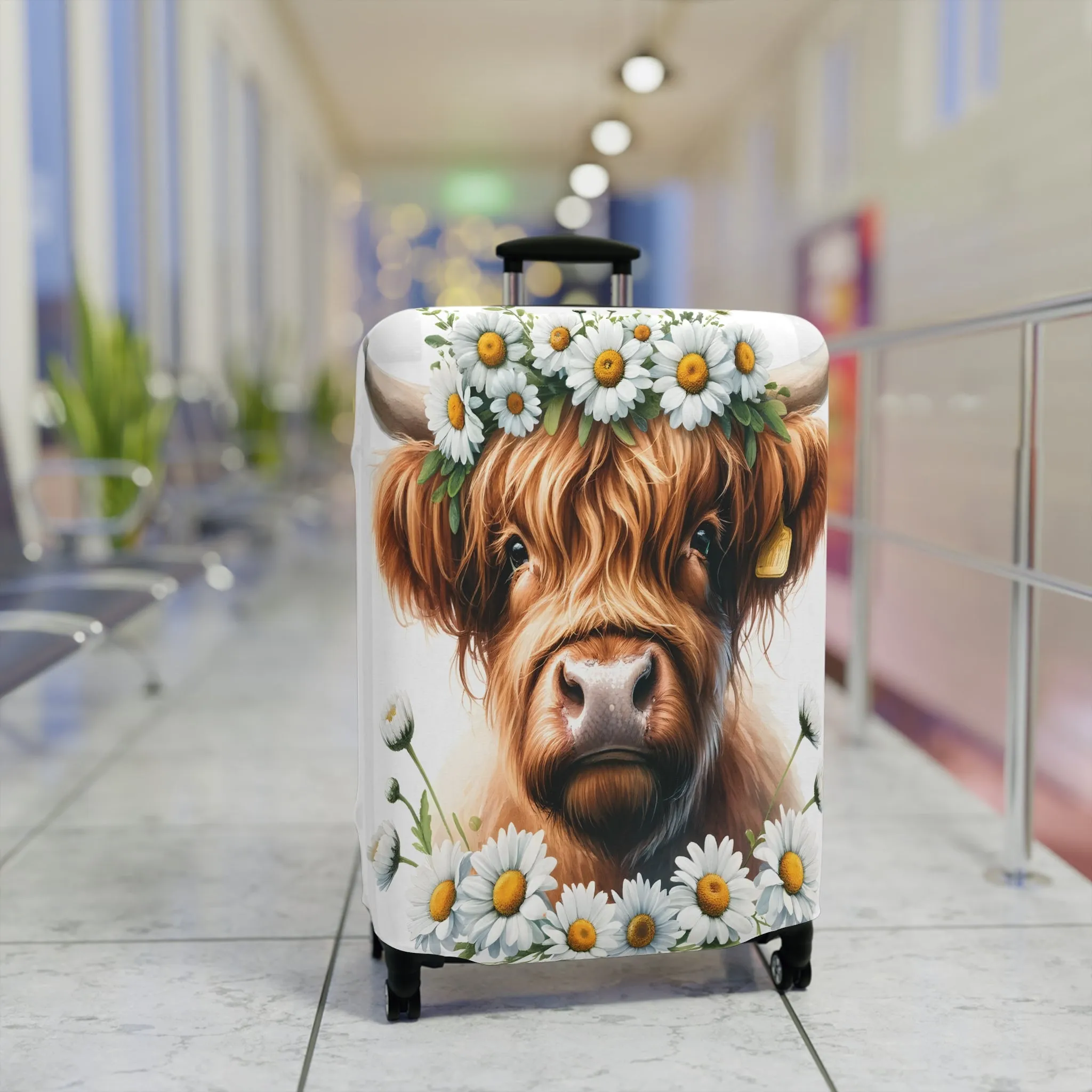 Luggage Cover, Highland Cow, awd-001