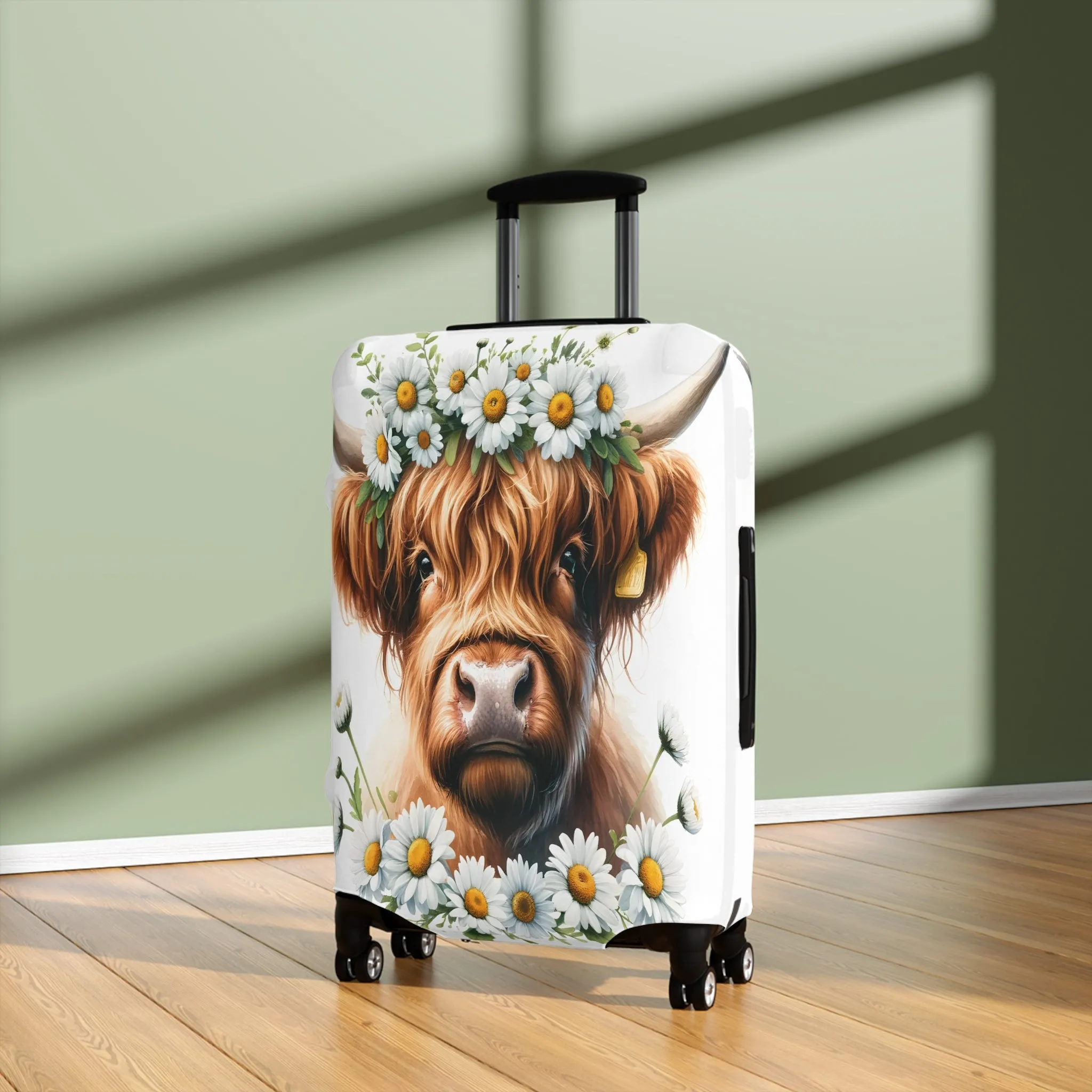 Luggage Cover, Highland Cow, awd-001