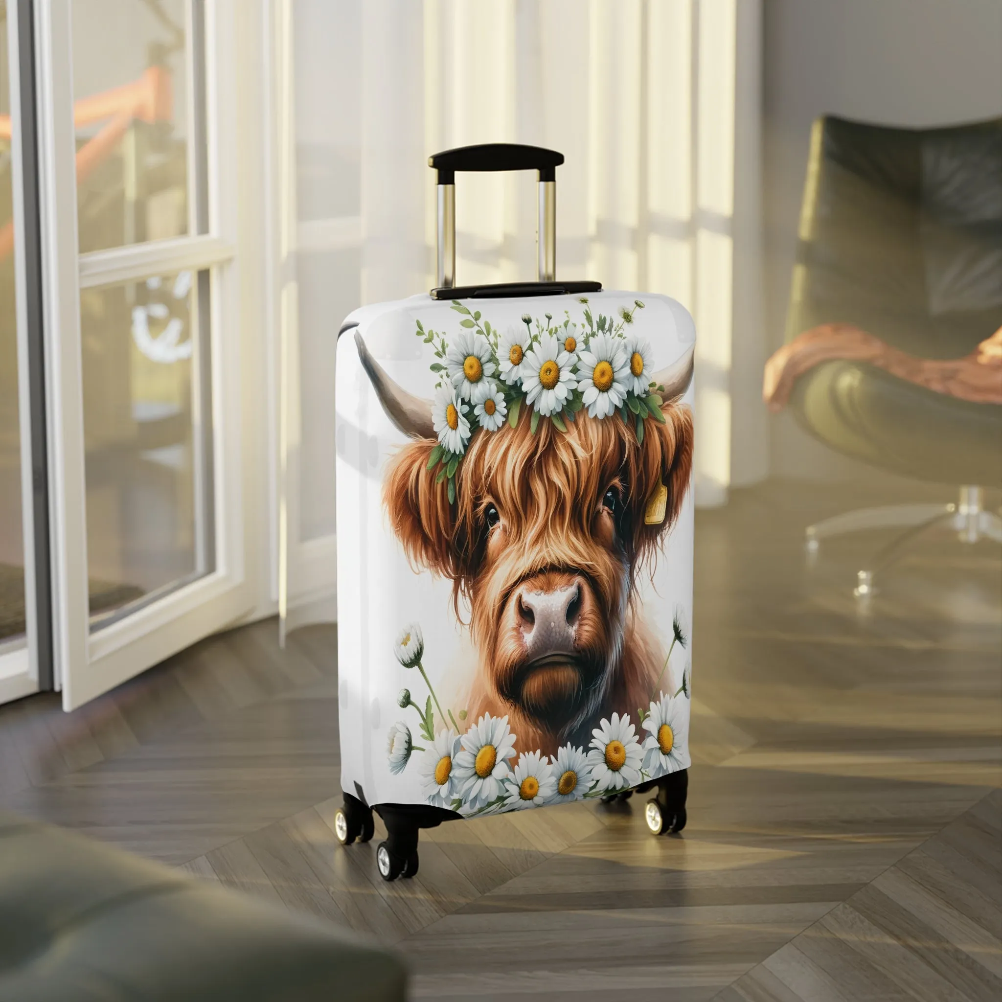 Luggage Cover, Highland Cow, awd-001