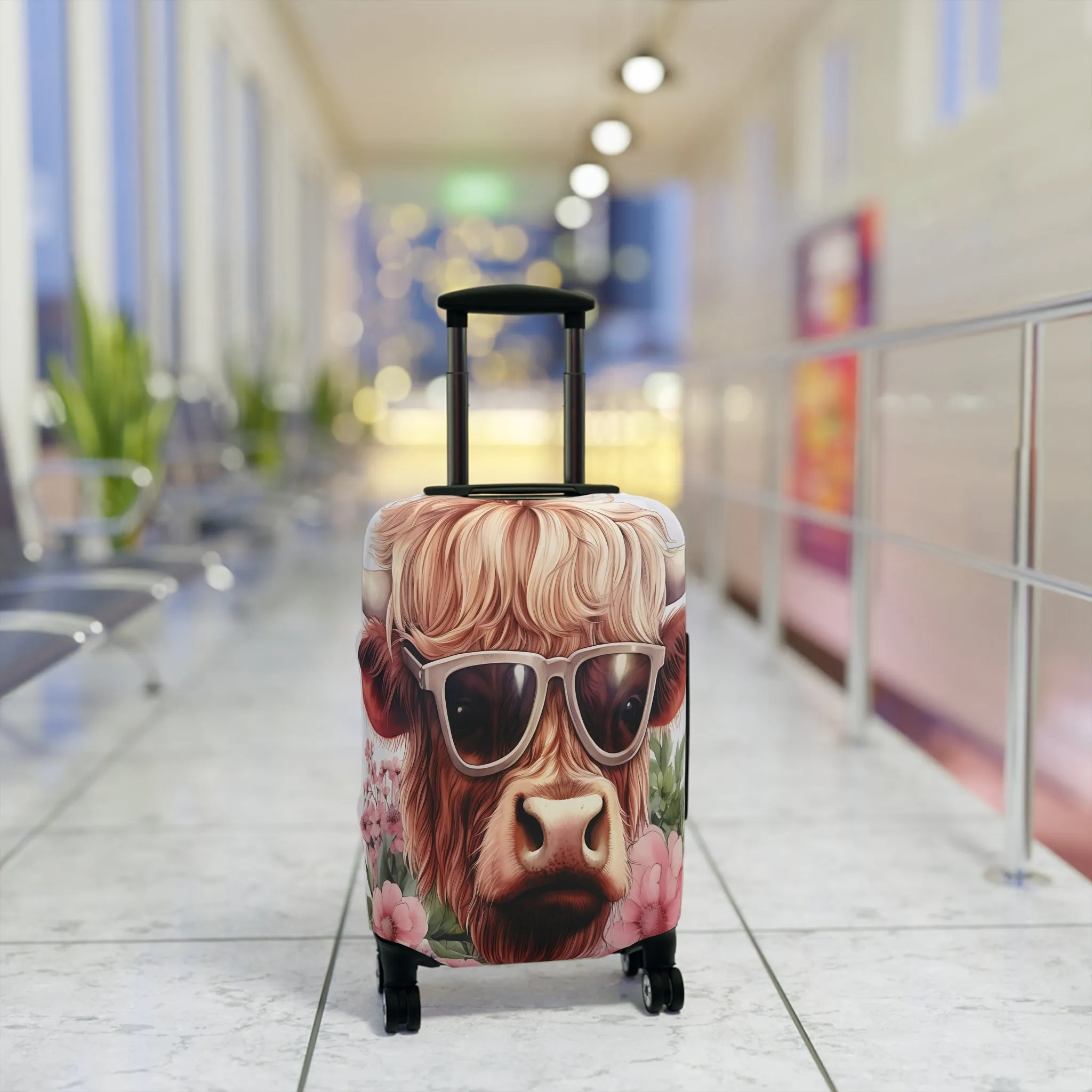 Luggage Cover, Highland Cow, awd-014